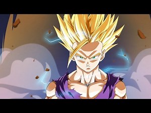 gohan turns ssj2 first time (japanese) english subbed
