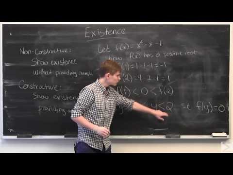 Existence Proofs