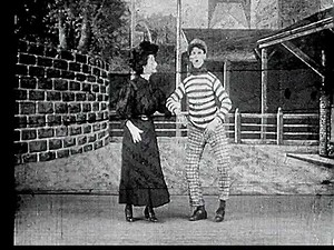 Vintage Silent Film: A Comedic Dance