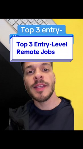 These are the easiest remote jobs to land if you have no experience! #remotejobs #remotework