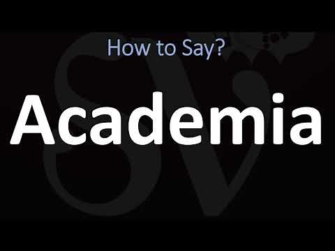How to Pronounce Academia? (CORRECTLY)