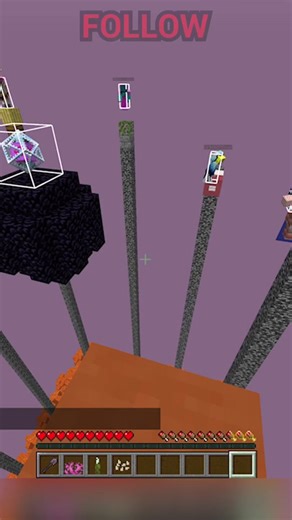 Pillars of fortune with rising lava #minecraft #minecraftjava #minecr