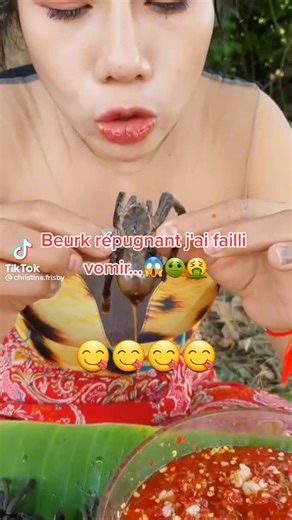 Mygale comestible : un festin d'araignées vivantes