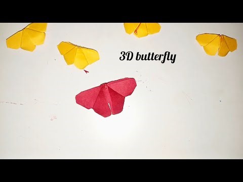 How to make 3D butterfly | diy make butterfly | ‪@artist_auraaa‬