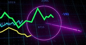 「円形グリッド上の緑の線グラフとパーセンテージデータのアニメーション。分析、データの視覚化、インフォグラフィック、統計、ビジネス、進捗」の動画素材（ロイヤリティフリー）3571407467 | Shutterstock