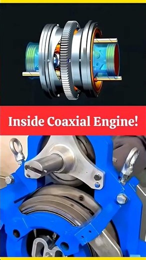 co axial engine mechanism