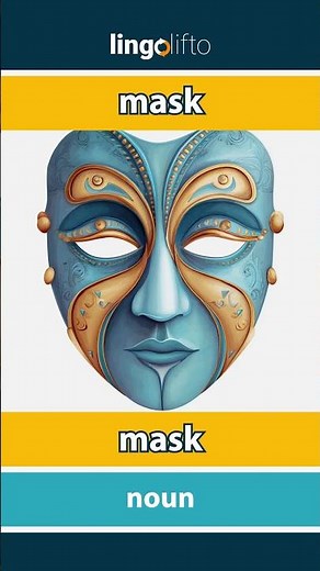 🇬🇧🇸🇪 mask - mask : learn English : låt oss lära oss engelska : vocabulary builder