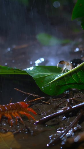 Acid vs Venom | Whip Scorpion vs Giant Centipede A night-time rainforest clash where chemistry beats venom. Witness a rare macro encounter between two ancient arthropod warriors using completely different survival weapons. #WhipScorpion #Vinegaroon #GiantCentipede #InsectCombat #ExtremeMacro NightPredators RareWildlife MicroWorld | Nature Paws