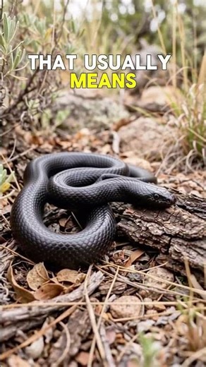 This All-Black Snake Looks Too Perfect… 😳
