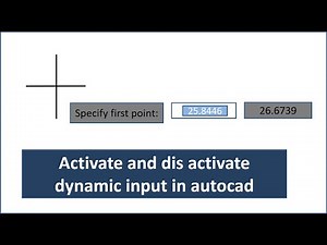 How to enable and disable dynamic input