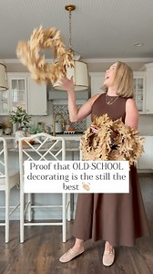 Comment CHAIR WREATHS and I’ll send you the link to these maple leaf wreaths (available in two fall color options) along with the velvet ribbon I used (you could use any color to match your decor). Decorating with chair wreaths is an oldie but goodie that never fails to add instant seasonal charm! | Beyond Gray