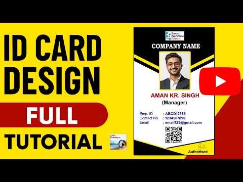 Professional ID Card Design in Photoshop | Full Tutorial #idcarddesign #design #photoshop