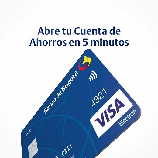 Abre tu Cuenta de Ahorros de Banco de Bogotá en pocos minutos sin ir al banco y recibe la tarjeta a domicilio en tu casa o en tu oficina sin costo adicional. Sin costo de apertura y estará lista para usar de inmediato. Elige entre retiros o cuota de manejo gratis. Ábrela ahora! | Banco de Bogotá