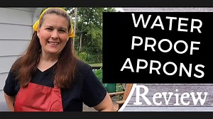 Watch 2Pack Waterproof Apron, 43’’ Adjustable Bib with Pocket on Amazon Live