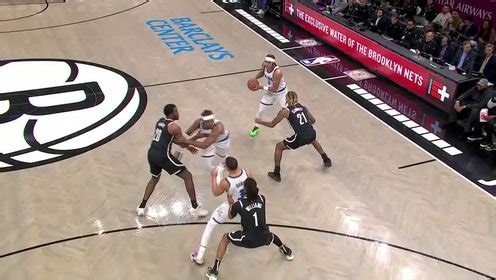 《布鲁克林篮网》敲山震虎！小卡特无人看管劈扣得手占得先机