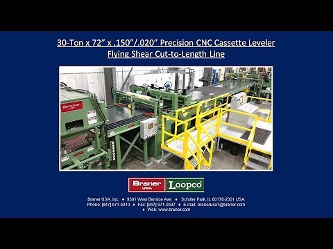 Flying Shear Cut to Length Line by Braner Loopco