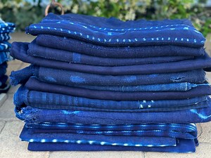 Vintage Indigo Mud Cloth Textile: Handwoven African Throw - Etsy