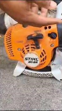 How to start a Sthil BG86 Blower #sthil #gardeningservices #lawn
