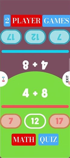 2 Player Games 🎯🎮 Math Quiz