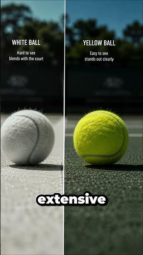 Why Are Tennis Balls Yellow? 🎾#CuriosityVault #Tennis #DidYouKnow #SportsFacts #History