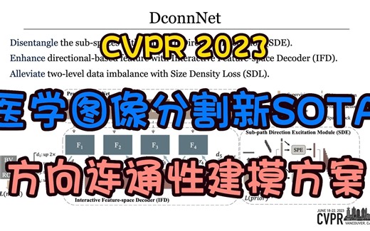 CVPR 2023 【已开源】| 2D医学图像分割新SOTA，基于方向连通性建模方案！