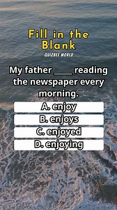 53K views · 1.6K reactions | Fill in the Blank 11 #English #englishgrammar #englishlesson #englishlearning #quiz | Quizbee World | Facebook