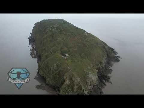 Steep Holm Island, UK by Drone 2021 (4K)