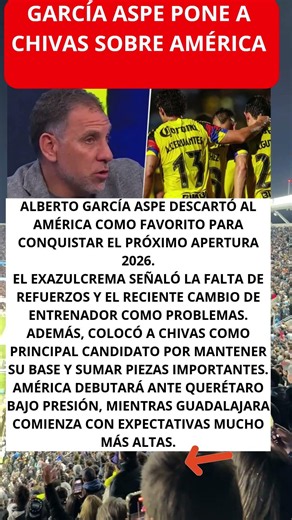 García Aspe pone a Chivas sobre América