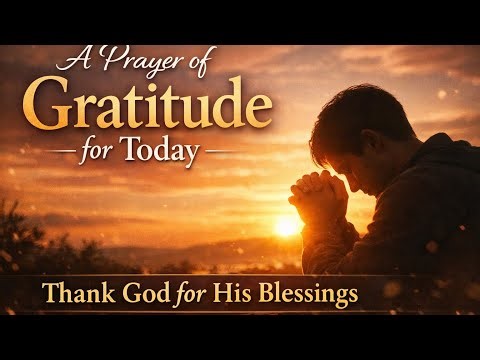 A Prayer of Gratitude for Today | Thanking God With Scripture