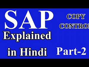 "Copy-Control Part 2: Explained In Hindi & Easy Way To Learn Copy Control In Sap"