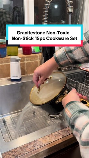 I have avoided non-stick cookware because of the toxic chemicals, but this set from @Granitestone is safe and non-stick! #cookware #nonstickpans #potsandpans #tiktokshopcreatorpicks #tiktokshopblackfriday