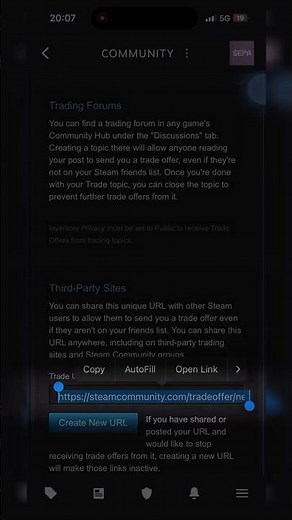 How to find Steam trade URL on Mobile 2026 #steam #tradeurl #tradelink #tutorial #mobile #fast #easy