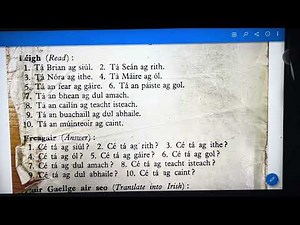 Progress in Irish- Lesson 1