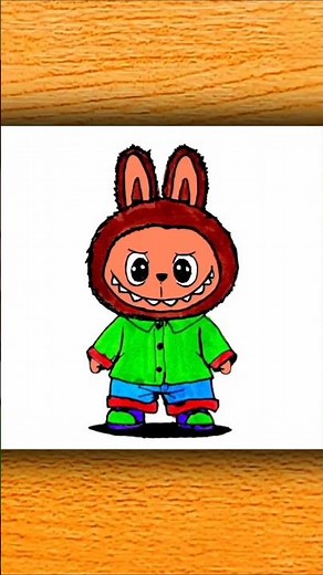 How to Draw Labubu in Cute Outfit | Easy Step-by-Step Drawing Tutorial | Labubu Drawing