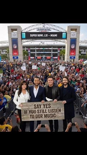 "SUPER BOWL ON THE BRINK — ICONIC DUETS SET TO TAKE CENTER STAGE AS JOHN LEGEND, JOSH GROBAN, DONNY OSMOND & MARIE OSMOND GEAR UP FOR A HALFTIME SPECTACLE. ▶️ View it right here! http://mp4music.store/a-star-studded-halftime-show-john-legend-josh-groban-donny-and-marie-osmond-ready-to-light-up-super-bowl-lx/ Santa Clara, California — This isn’t just another halftime show; it’s a melodic renaissance in the making. Following whispers that have now erupted into a tsunami of excitement, four of the
