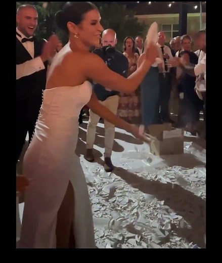 Breaking plates at Greek weddings symbolizes joy and heritage. #weddingtraditions #greekwedding