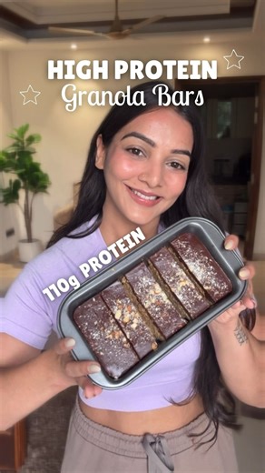 Chitwan Garg | Fitness & Nutrition on Instagram: "Comment “ GRANOLA ” for the detailed ingredients & recipe 😍✨ I used Bioactive Plant Protein Powder by Oziva. It has 25g protein per scoop and it blends perfectly, supports faster absorption and is easy on the gut . You can use this in your overnight oats, protein bars or just mix 1 scoop in 300 ml of water or smoothie. 📌 Save this post & try this high-protein snack for your busy days 💕 & follow @chitwangarg for more such healthy recipes✨✨ What