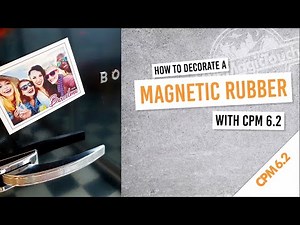 How to decorate a magnetic rubber with CPM 6.2 Transfer Paper...