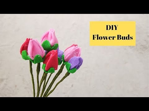 Easy Rose Bud Technique | Flower Bud Tutorial | How to make Foam Paper Flowers | Aloha Crafts