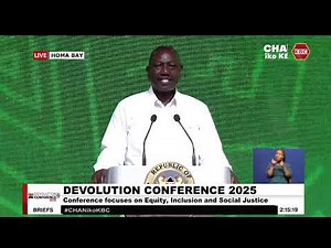 President Ruto's Full Speech During the 2025 Devolution Conference in Homa Bay