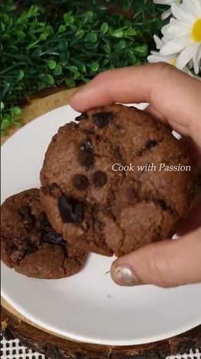 No Oven Cookies in Air Fryer 😳 Easy Eggless Chocolate Chip Cookies
