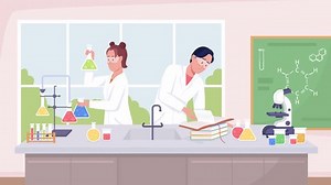Animated Chemistry Class School Laboratory Experiment Stock Footage Video (100% Royalty-free) 1098644417 | Shutterstock