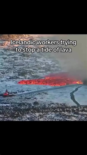 Massive Lava Flow Engulfs Road in Grindavik, Iceland