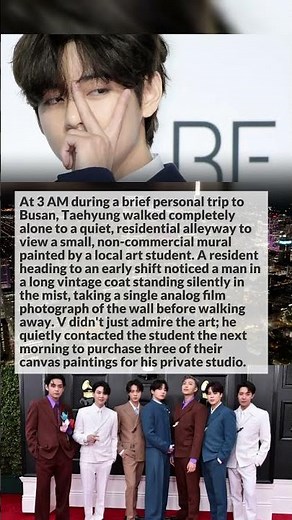 What Happened When V Stood In Front Of A Low-Profile Mural.