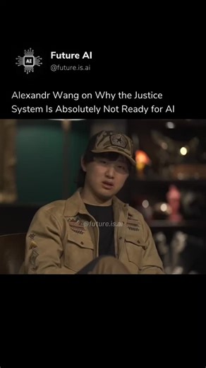 Future AI on Instagram: "Scale AI founder Alexandr Wang has issued a stark warning that America’s courts and justice system are not prepared for AI’s rapid advance, saying legal frameworks lag behind capabilities like automated reasoning, evidence synthesis, and predictive models. He’s raised this alarm in public statements urging policymakers to think beyond innovation and invest in standards, safety, and governance so AI’s role in legal decisions doesn’t outpace oversight. Wang notes that exis