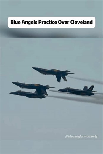 Blue Angels Practice Over Cleveland #blueangels #fa18 #navalaviation #aviation #usnavy