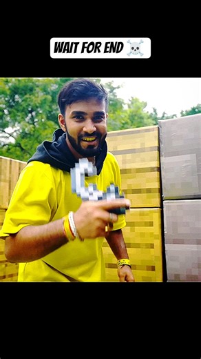 Techno Gamerz Minecraft in Real Life and TNT Blast 🥶🔥 #ujjwal #minecraft