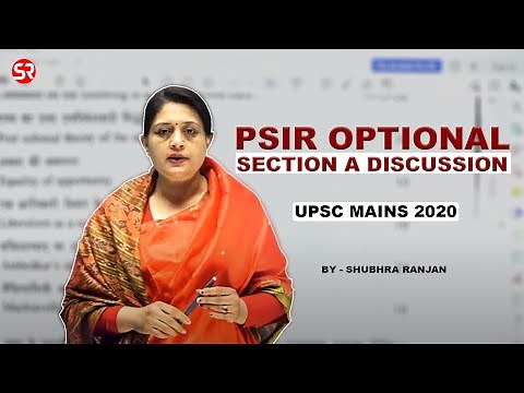 UPSC Mains 2020 | PSIR Paper I Section A Discussion | Shubhra Ranjan