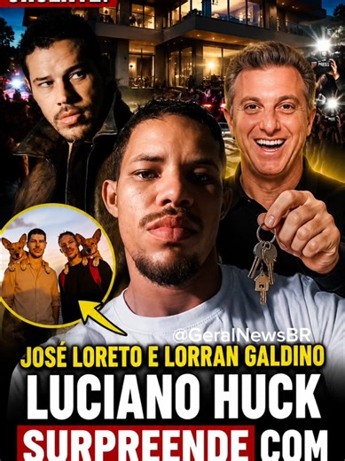 Luciano Huck dá casa ao sócio de José Loreto ao vivo: entenda