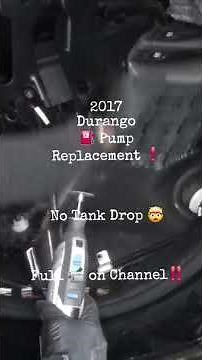 2017 Dodge Durango Fuel Pump Replacement WITHOUT Dropping The TANK❗️🤯 #Mopar #Auto #Mechanic #Dremel